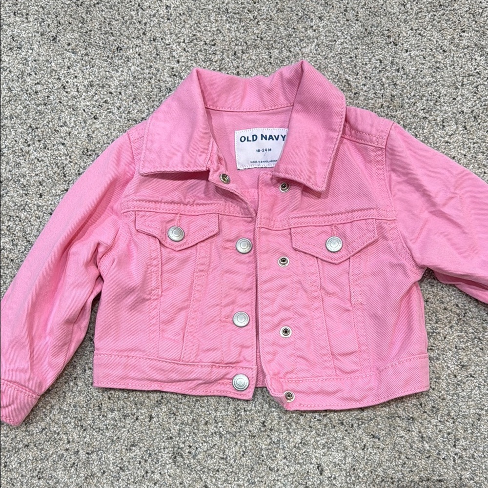 Old Navy Pink Girls' Denim Jacket